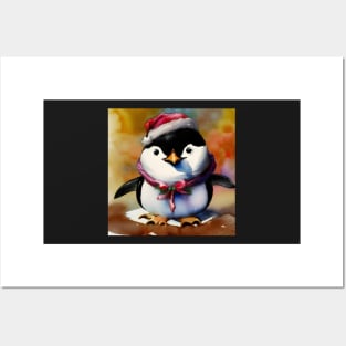 Holiday Penguin Posters and Art